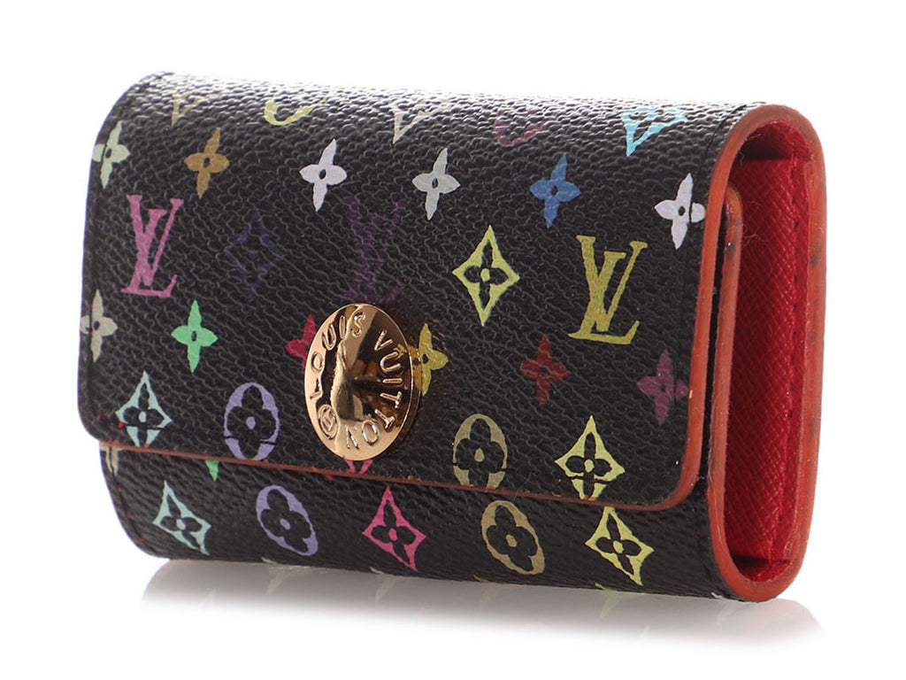 Louis Vuitton Black Multicolore Monogram Multicles Four Key Holder