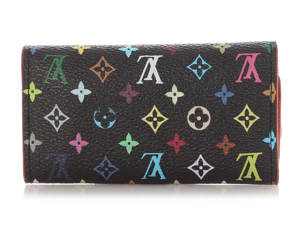 Louis Vuitton Black Multicolore Monogram Multicles Four Key Holder