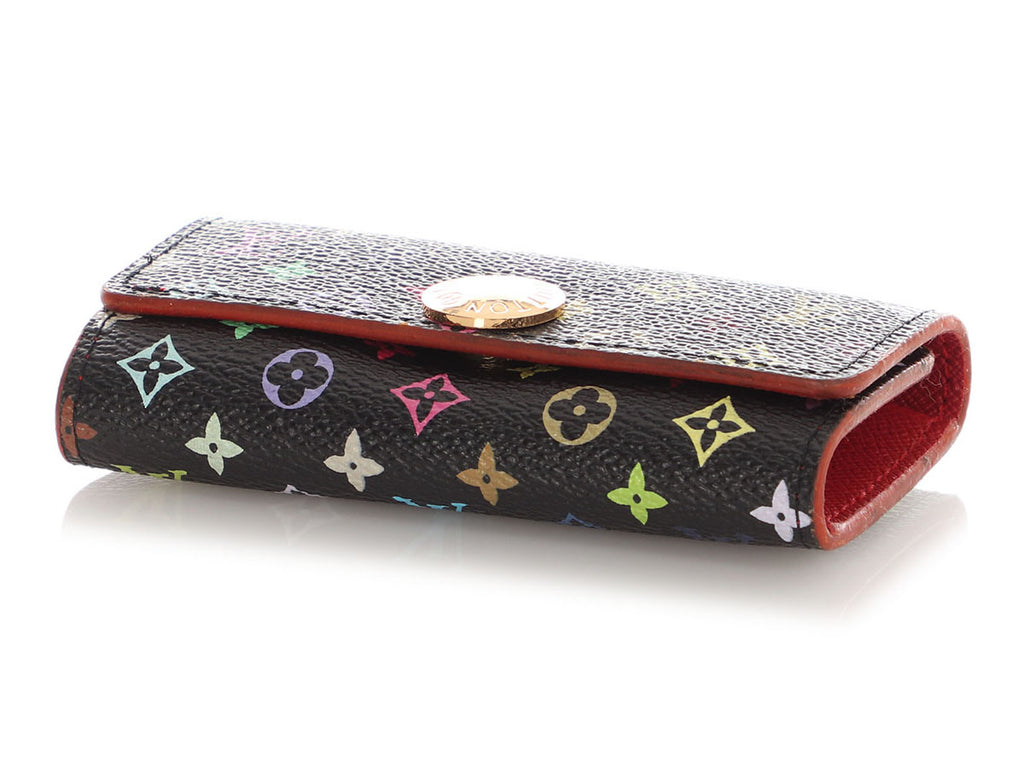 Louis Vuitton Black Multicolore Monogram Multicles Four Key Holder
