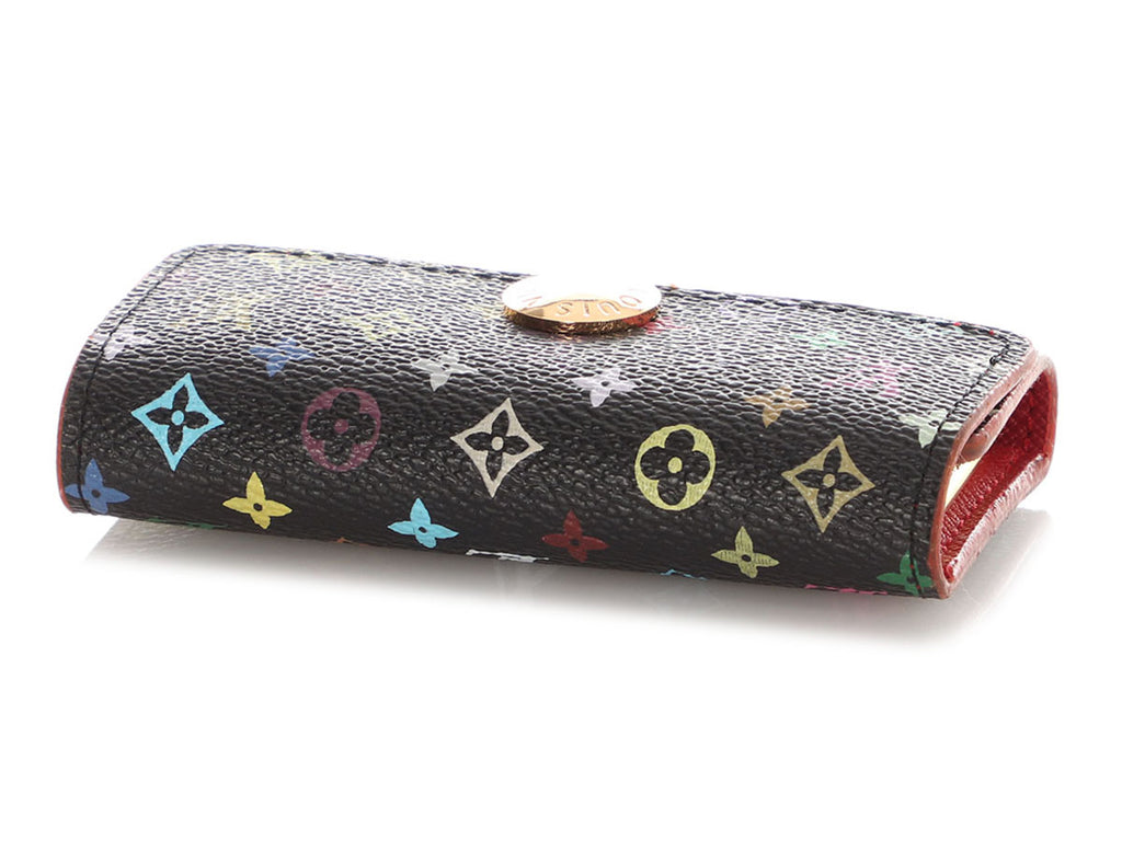 Louis Vuitton Black Multicolore Monogram Multicles Four Key Holder
