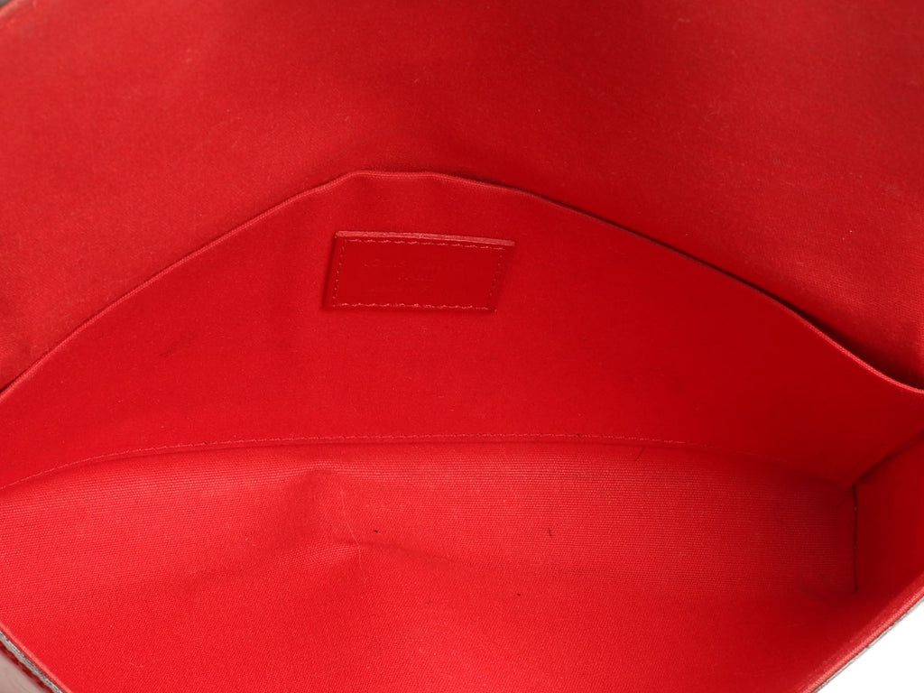 Louis Vuitton Red Vernis Félicie Pochette