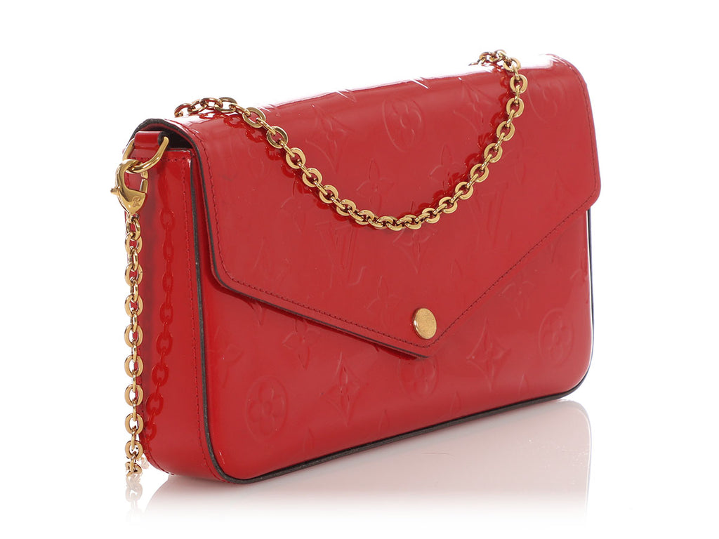Louis Vuitton Red Vernis Félicie Pochette