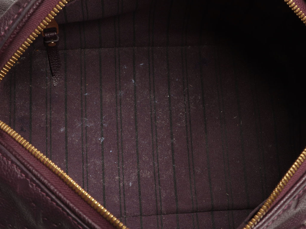 Louis Vuitton Aubergine Empreinte Speedy Bandoulière 25
