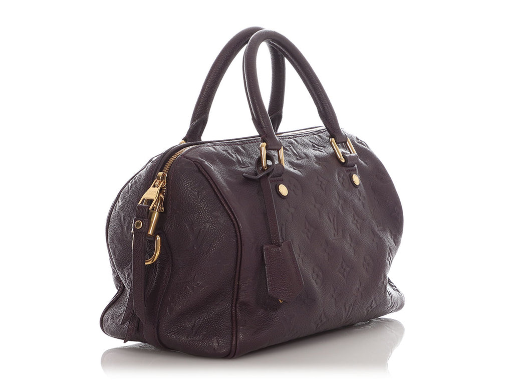 Louis Vuitton Aubergine Empreinte Speedy Bandoulière 25