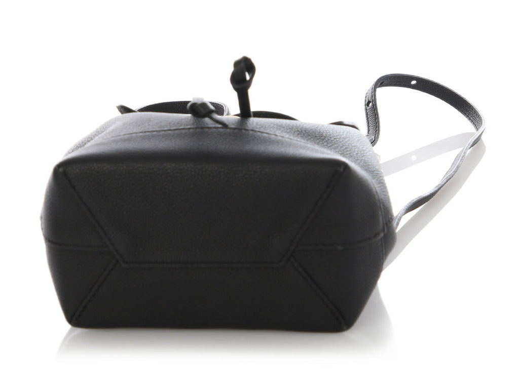 Louis Vuitton Mini Black Leather Lockme Backpack