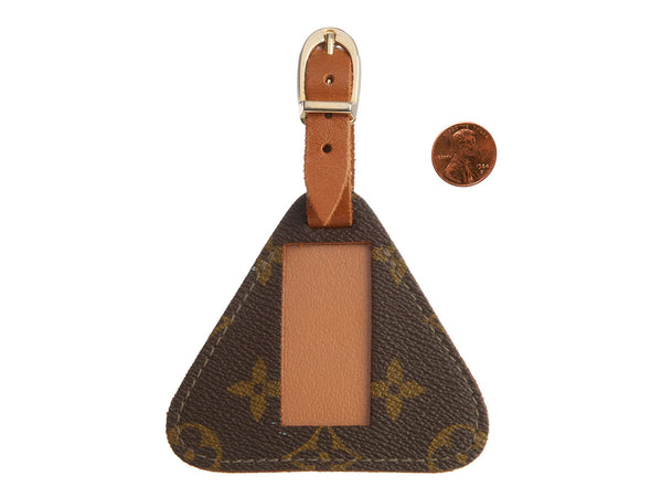 Louis Vuitton Vintage Monogram Triangle Luggage Tag