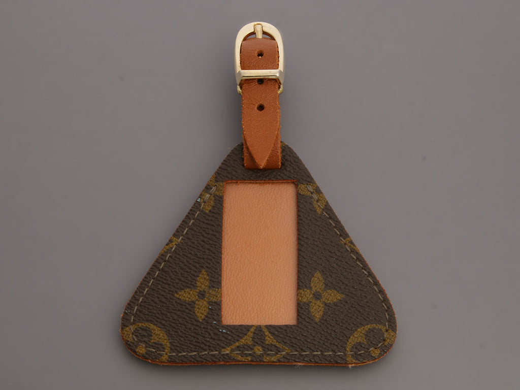 Louis Vuitton Vintage Monogram Triangle Luggage Tag