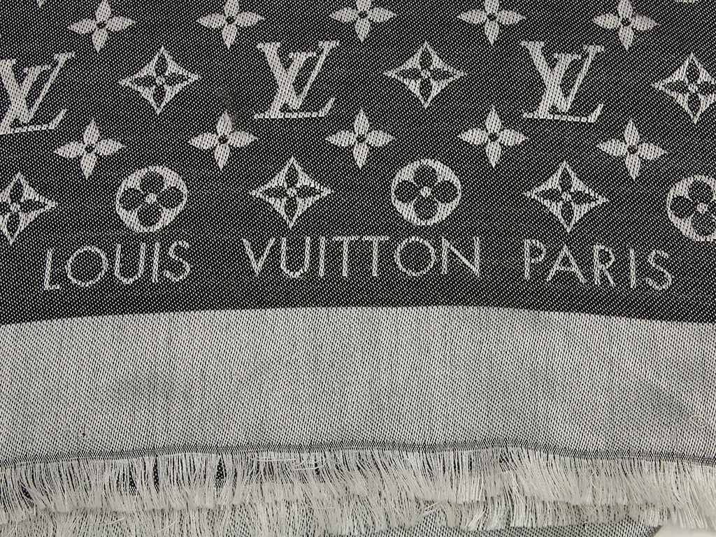 Louis Vuitton Black and Gray Umbra Shawl