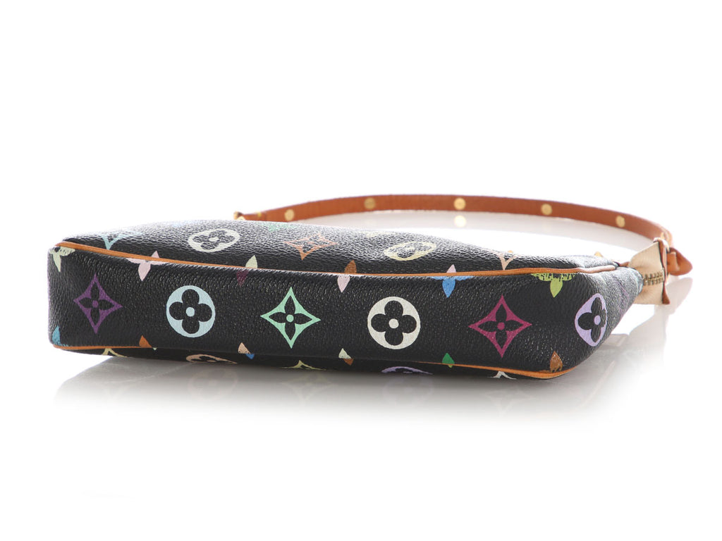 Louis Vuitton Black Multicolore Monogram Pochette