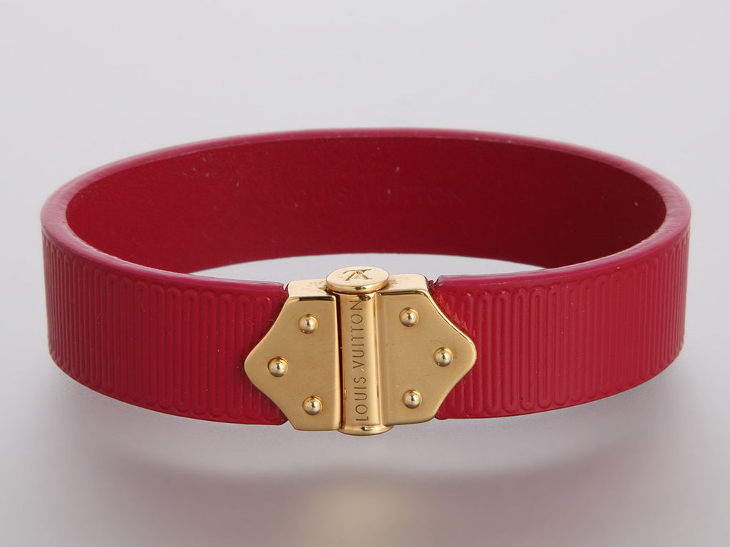 Louis Vuitton Fuchsia Patent Spirit Bracelet
