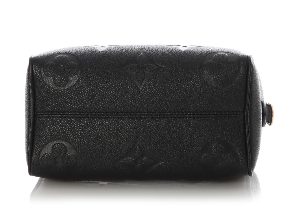 Louis Vuitton Black Giant Monogram Empreinte Speedy Bandoulière 20