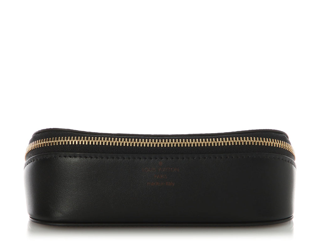 Louis Vuitton Monogram and Black Leather Sunglasses Pouch GM