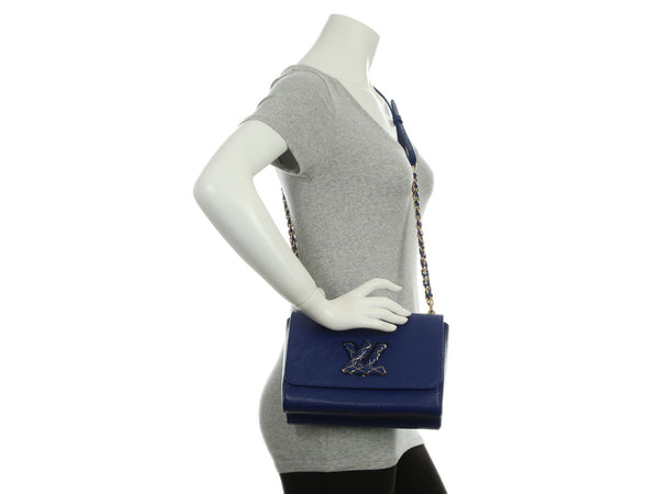 Louis Vuitton Blue Epi Enamel Twist MM