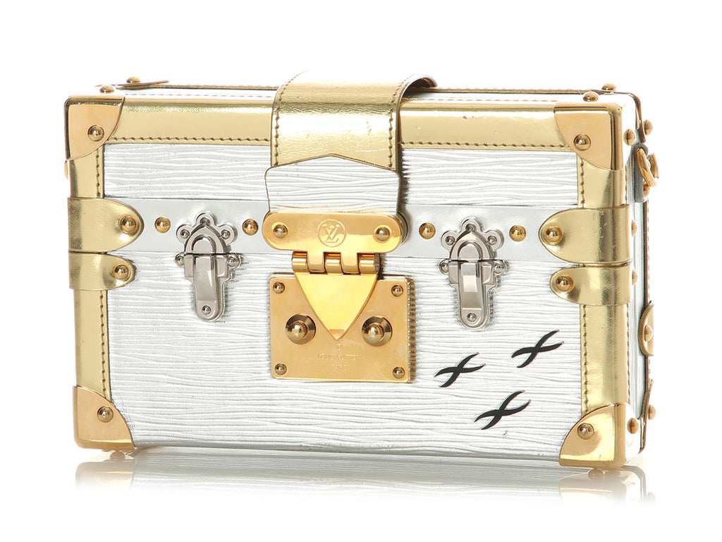 Louis Vuitton Silver and Gold Epi Petite Malle