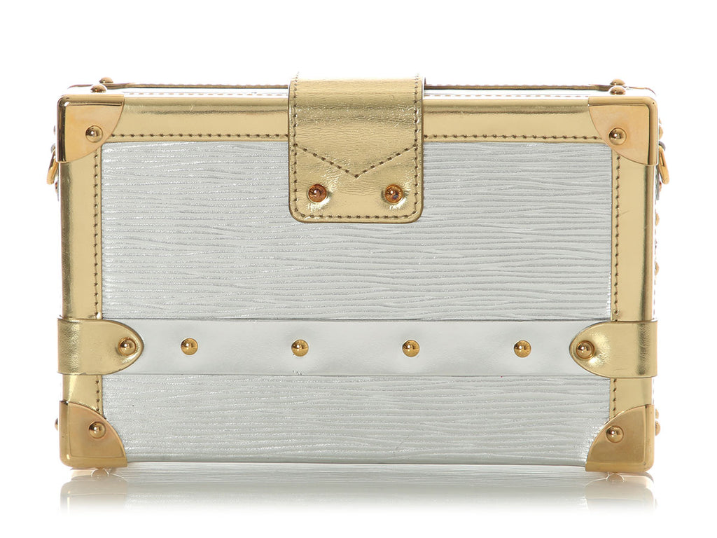 Louis Vuitton Silver and Gold Epi Petite Malle