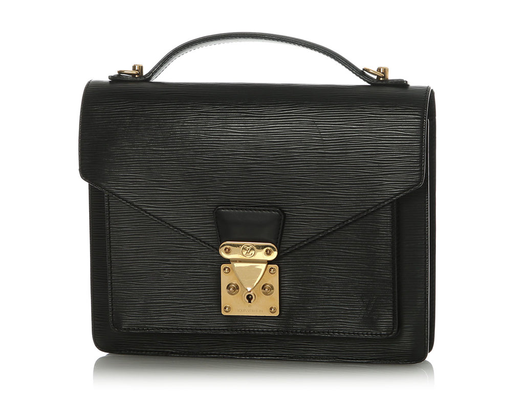 Louis Vuitton Black Epi Monceau