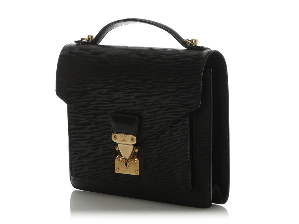 Louis Vuitton Black Epi Monceau