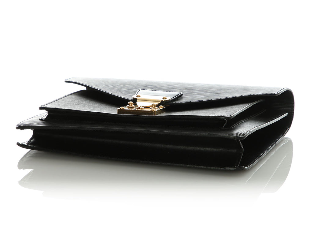 Louis Vuitton Black Epi Monceau