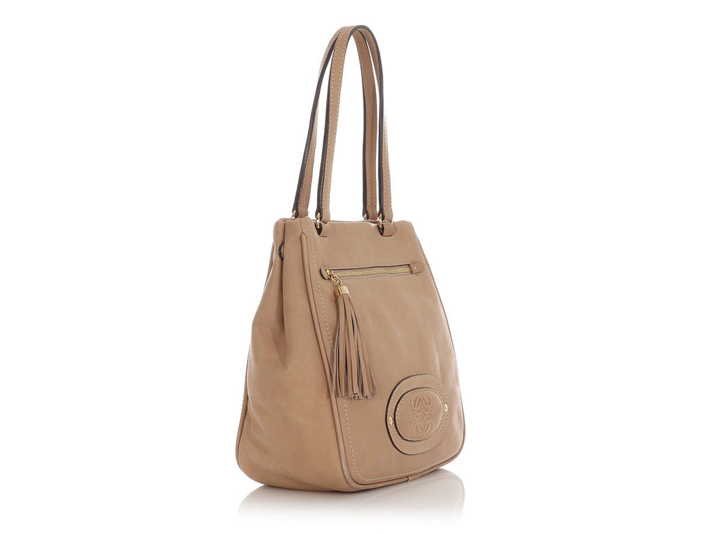 Loewe Beige Bolso Shopper