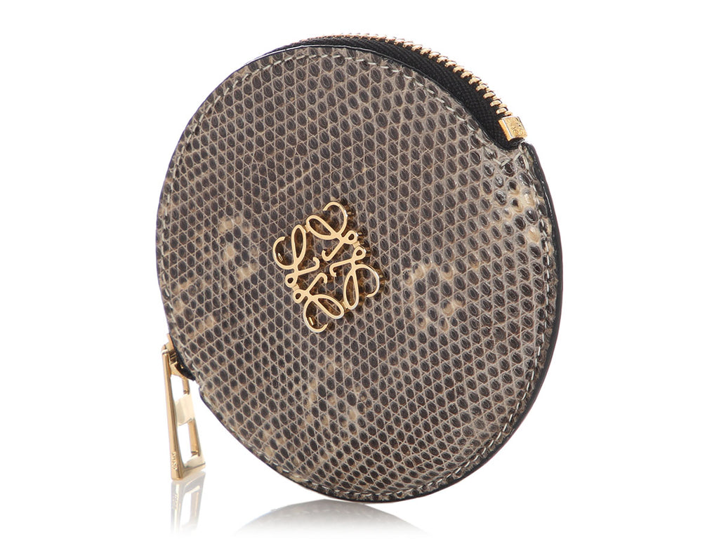 Loewe Round Lizard Coin Purse
