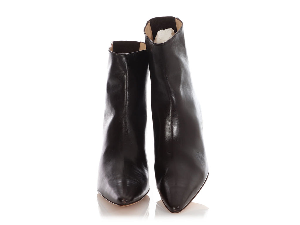 Manolo Blahnik Brown Ankle Boots