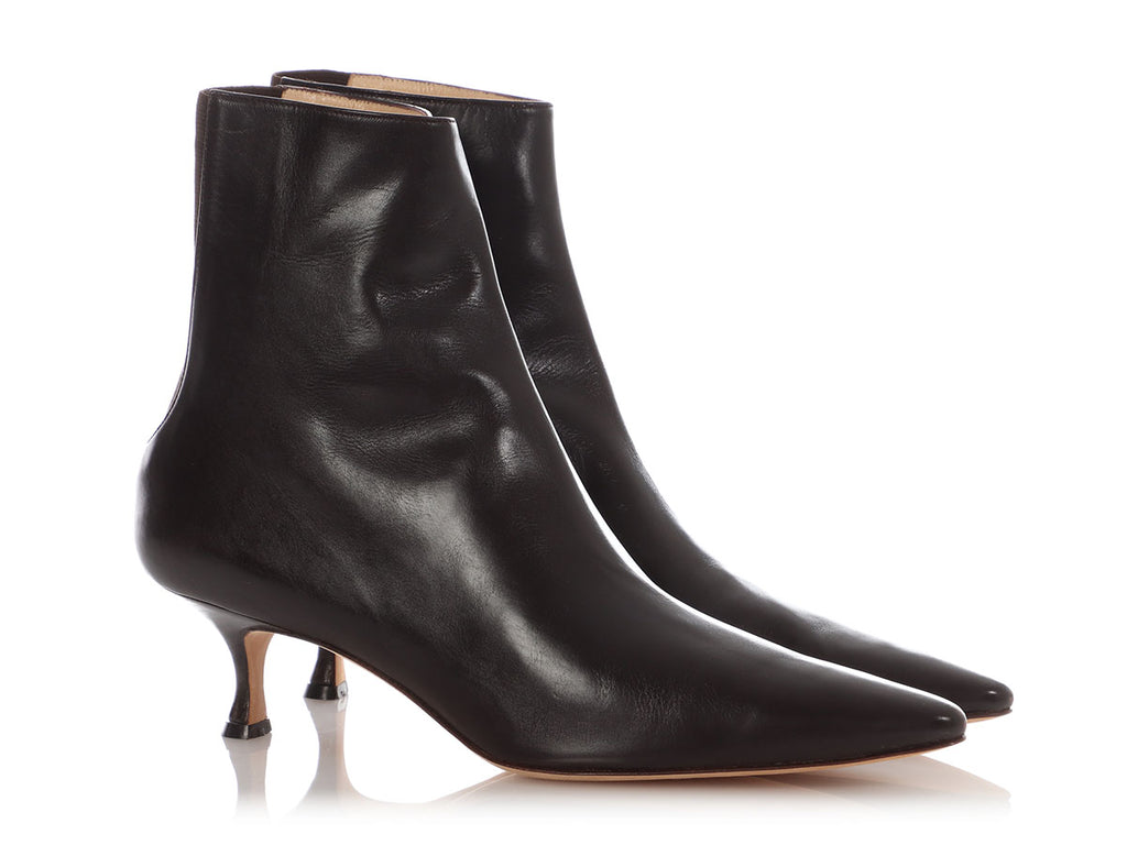 Manolo Blahnik Brown Ankle Boots