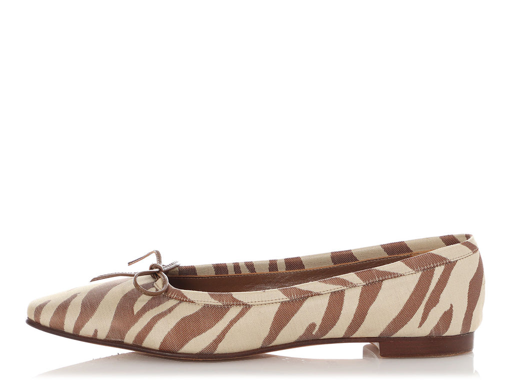 Manolo Blahnik Striped Flats