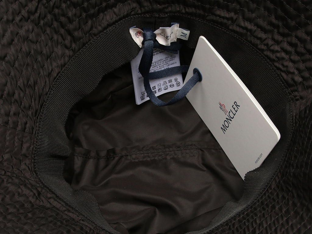 Moncler Black Bucket hat