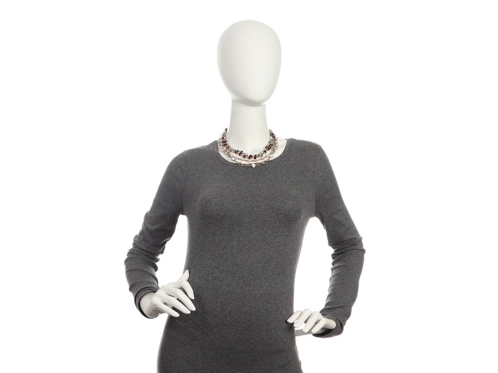 Michael Dawkins Sterling Silver Multi-Bead Necklace Set