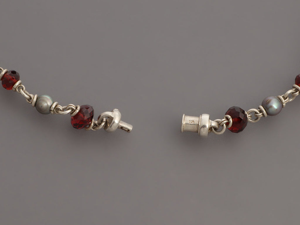 Michael Dawkins Sterling Silver Multi-Bead Necklace Set