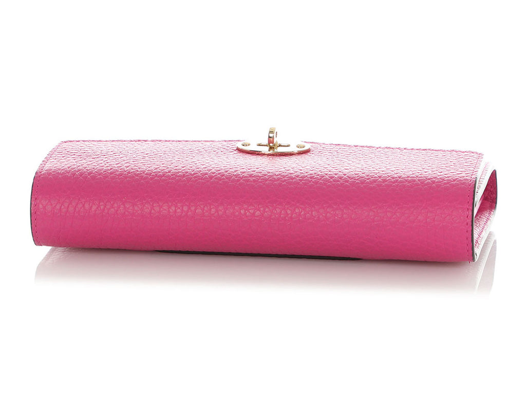 Mulberry Fuchsia Darley Flap Wallet