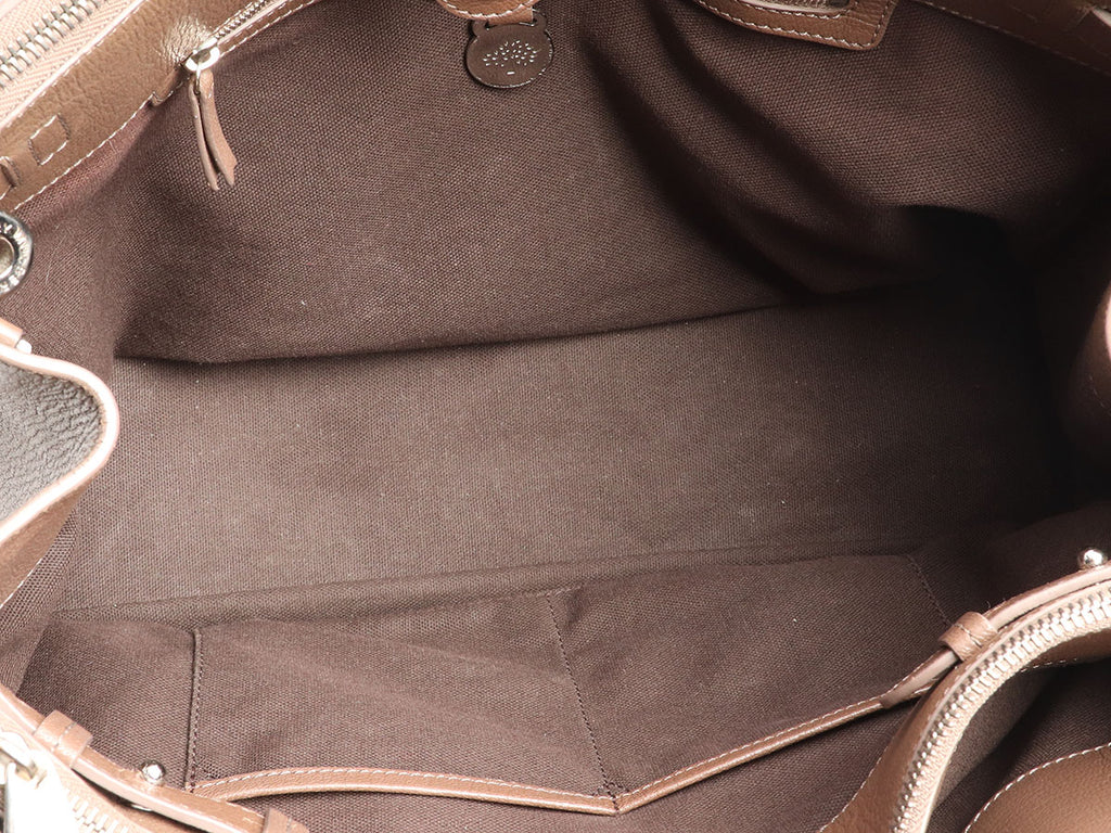 Mulberry Brown Double Zip Bayswater