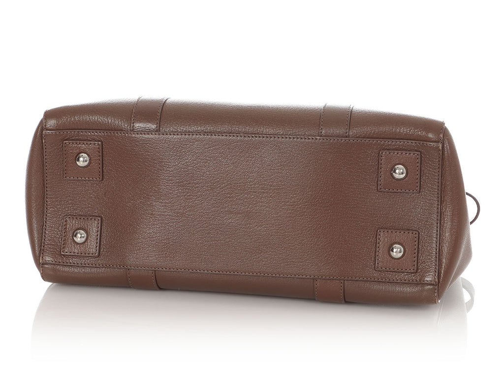 Mulberry Brown Double Zip Bayswater