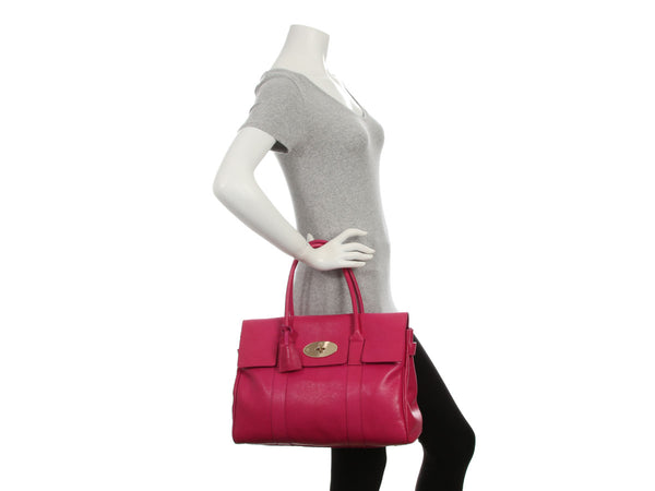 Mulberry Pink Glossy Goat Bayswater