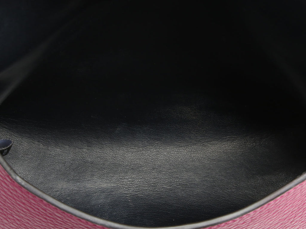 Mulberry Pink Grained Leather Cosmetic Pouch
