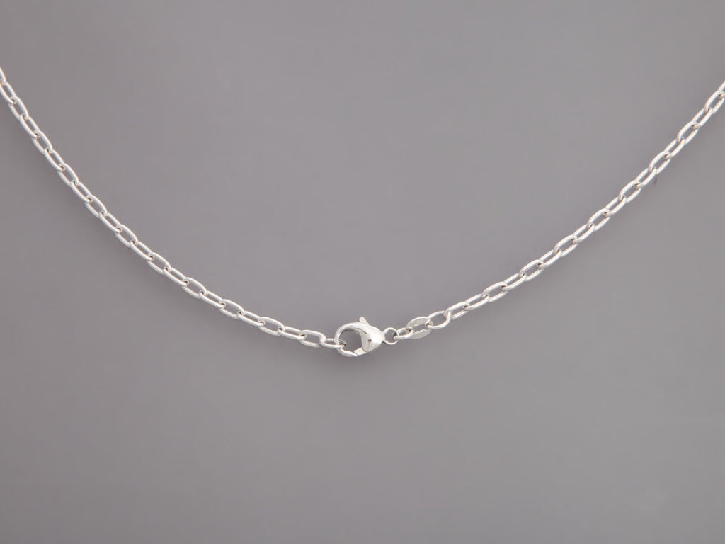 14K White Gold 24-Inch Chain Necklace