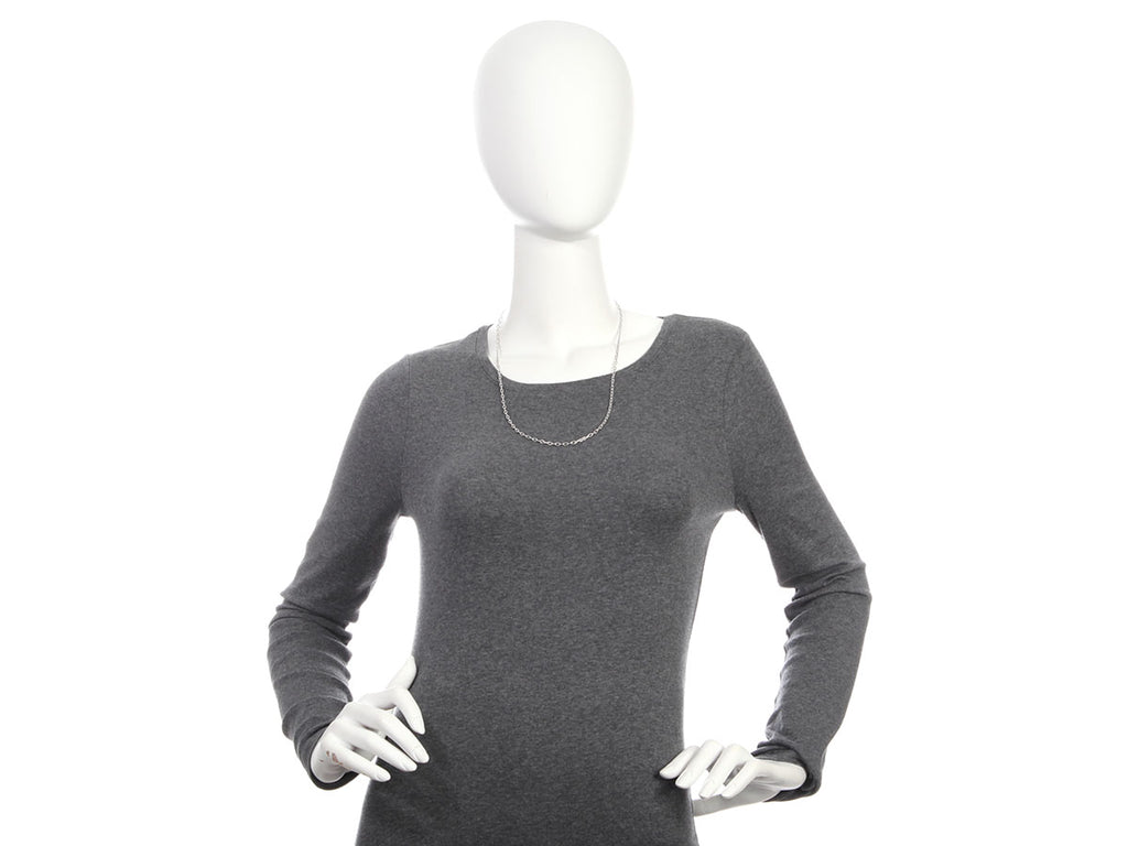 14K White Gold 24-Inch Chain Necklace