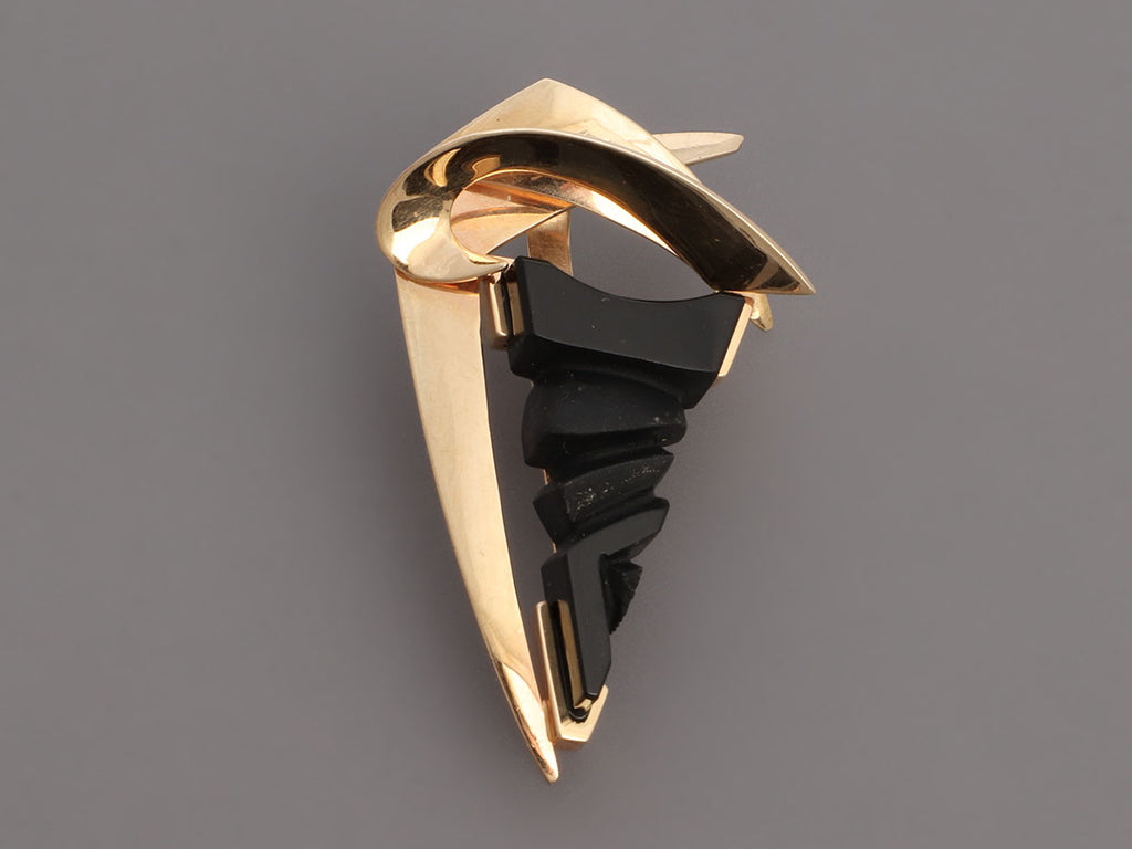 Fantasy Cut Onyx Pendant