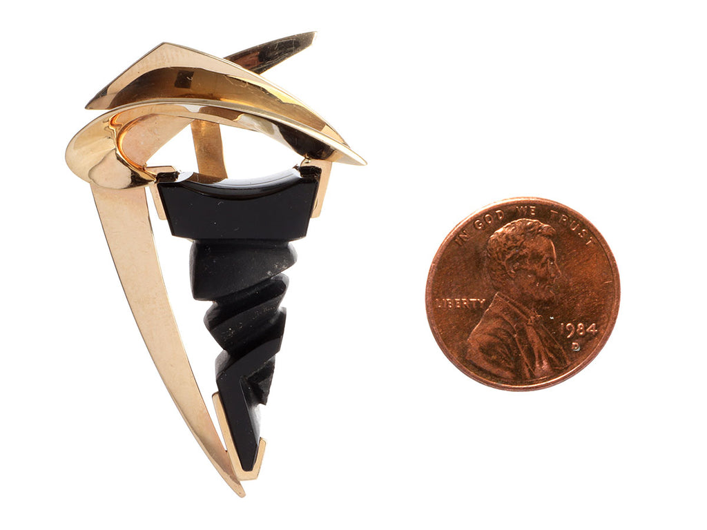 Fantasy Cut Onyx Pendant