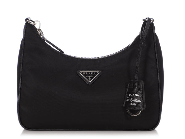 Prada Small Tan Nylon and Leather Bag - Ann's Fabulous Closeouts