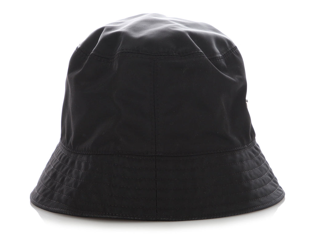Prada Black Re-Nylon Bucket Hat