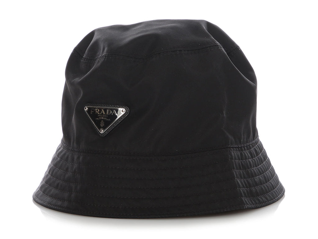 Prada Black Re-Nylon Bucket Hat