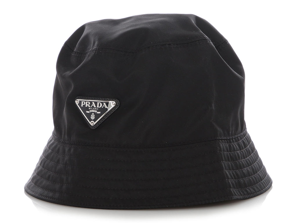 Prada Black Re-Nylon Bucket Hat