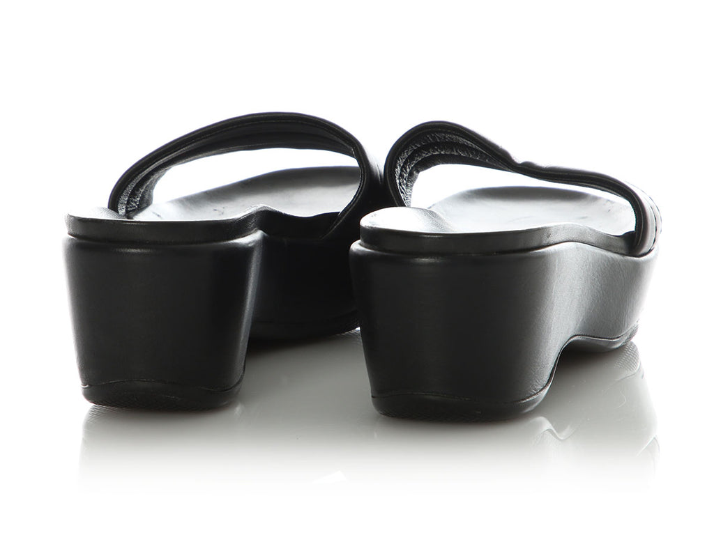 Prada sport padded platform mule