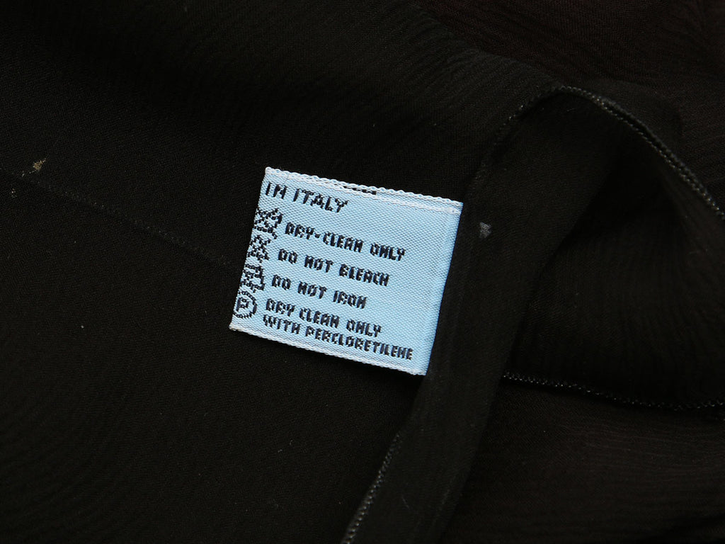 Prada Brown Silk Chiffon Scarf