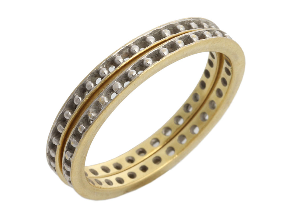 Two-Tone 18K Gold Ring Guard Set