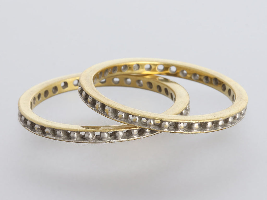 Two-Tone 18K Gold Ring Guard Set