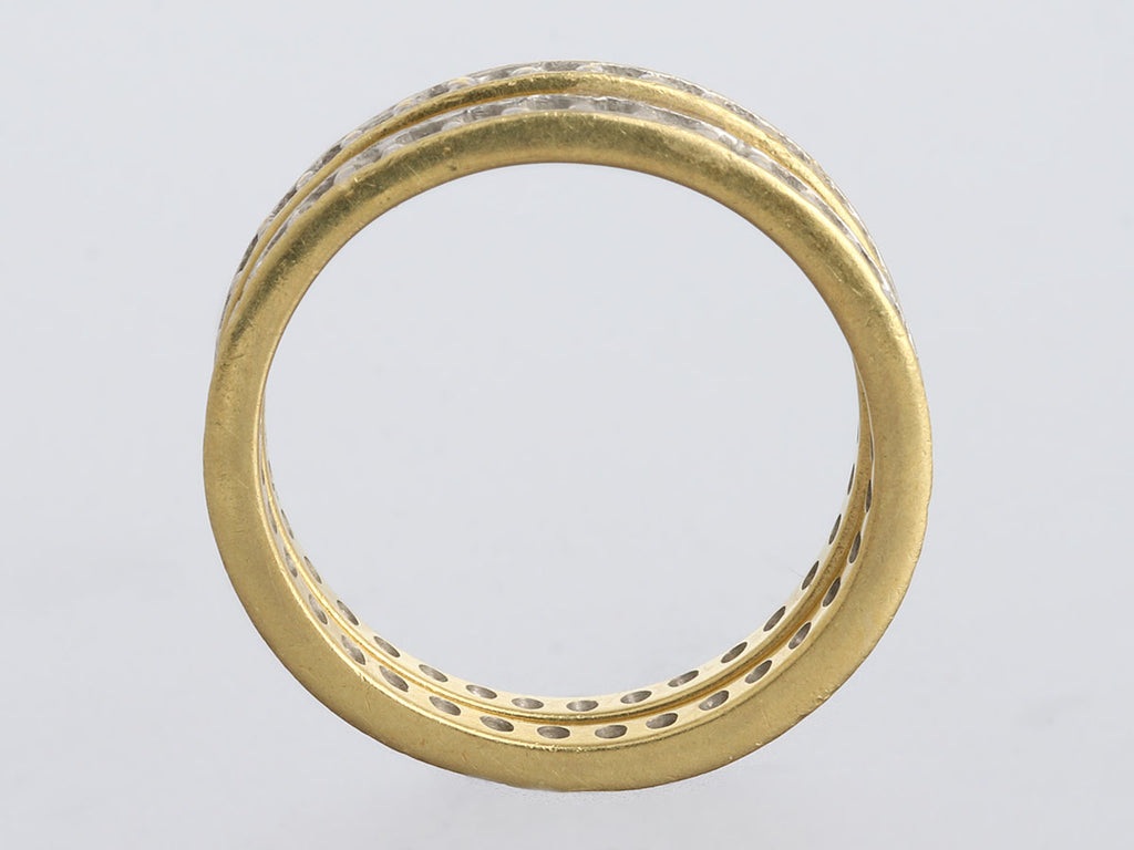 Two-Tone 18K Gold Ring Guard Set