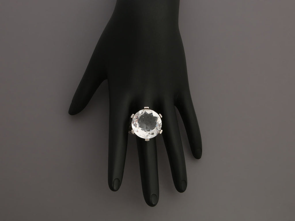 Stephen Dweck Sterling Silver Crystal Ring