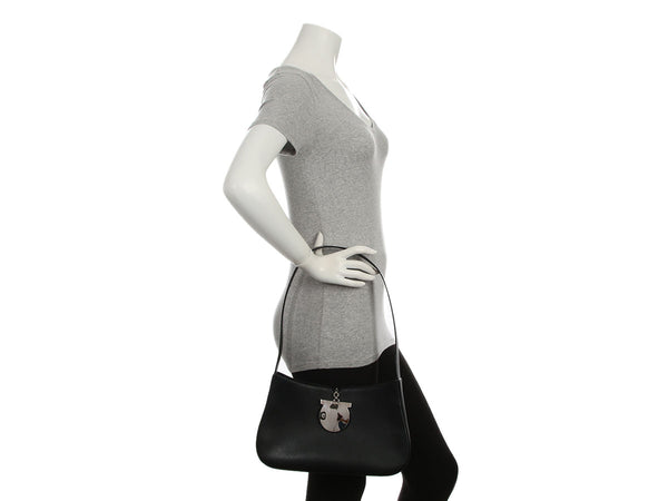 Ferragamo Vintage Black Shoulder Bag